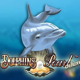 Dolphins Pearl Deluxe slot logo by Novomatic at WinRolla Casino