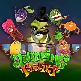 Jumping Fruits logo by Wazdan WinRolla Casino