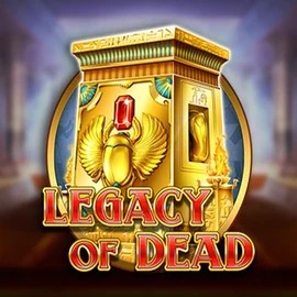Slots logo of Legacy of Dead from Play'n GO at WinRolla Casino