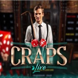 Live Craps online game logo by Evolution on winrolla-casino.eu