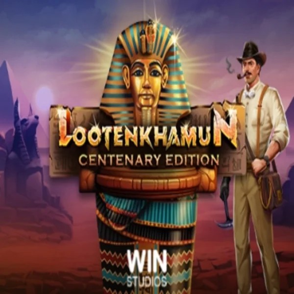 Loot'en Khamun the Dead Sea Scrolls slot logo by Win Studios at WinRolla Casino