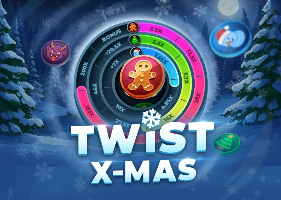 Twist X-mas by InOut, showcased at winrolla-casino.eu – game logo
